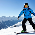 스노우보드 중급자 추천 장비 - All-Mountain Confidence**

"A snowboarder, fully clothed in modern, high-quality winter sports appar...