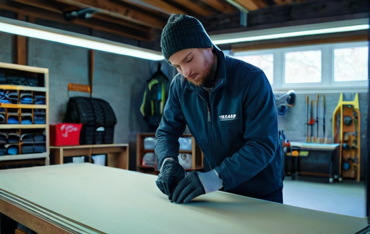 스키 중고 장비 구매 팁 - **Prompt 2: Professional Ski Boot Fitting Session**
    "A young adult or teenager, wearing appropri...