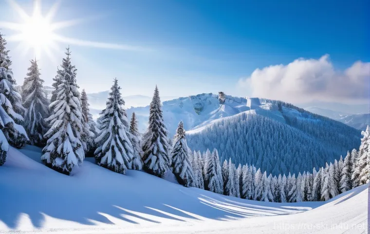 해외 스키장 추천 - **Gudauri Freeride Adventure & Georgian Feast:** A wide, dynamic shot from a low angle of a lone sno...