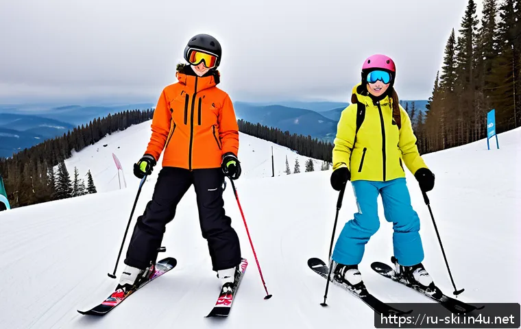 스키장 속도 제한 규칙 - A detailed winter mountain ski slope scene at the Russian resort Sheregesh, showing a variety of ski...